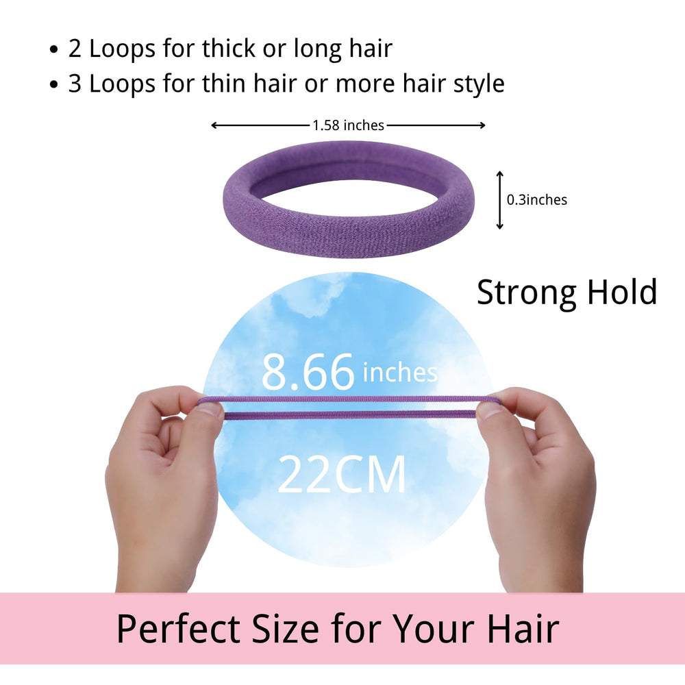 LuSeren seamless nylon hair ties prevent snags and damage during daily styling.