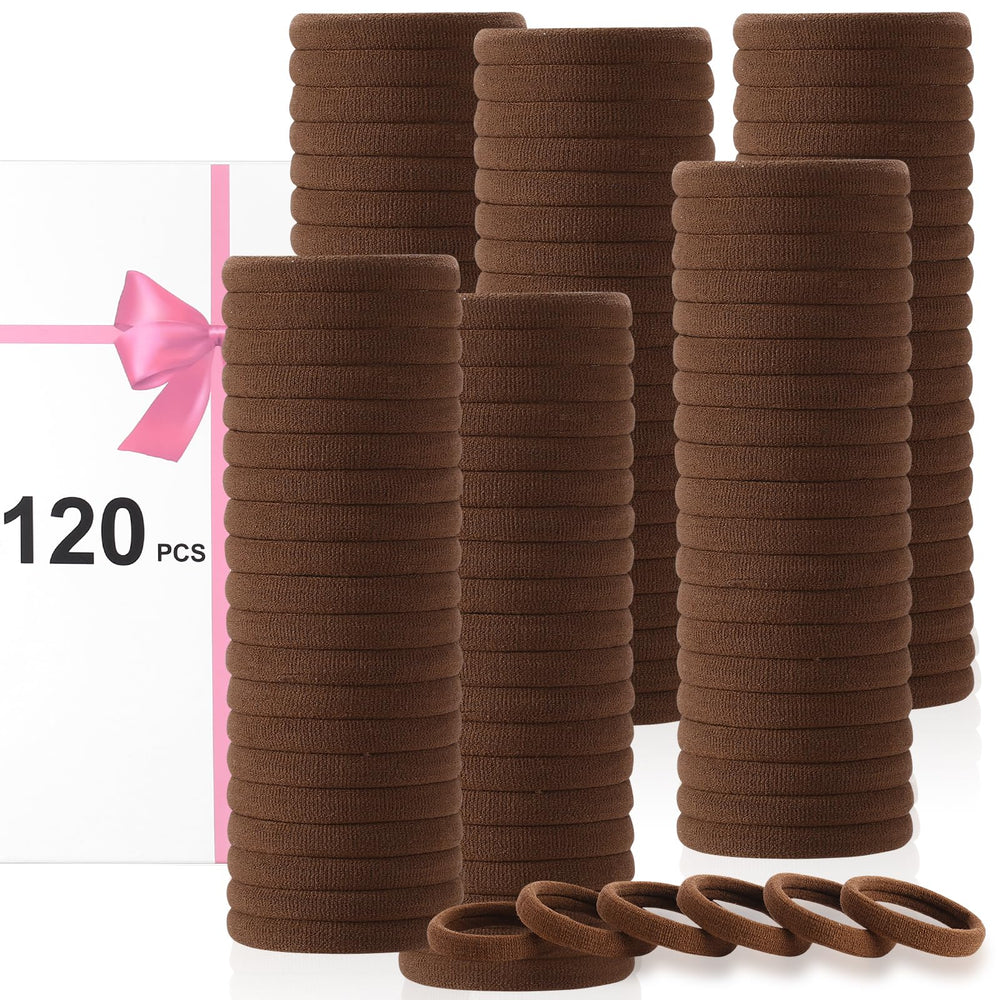 LuSeren nylon cloth fabric hair ties seamless design for easy removal