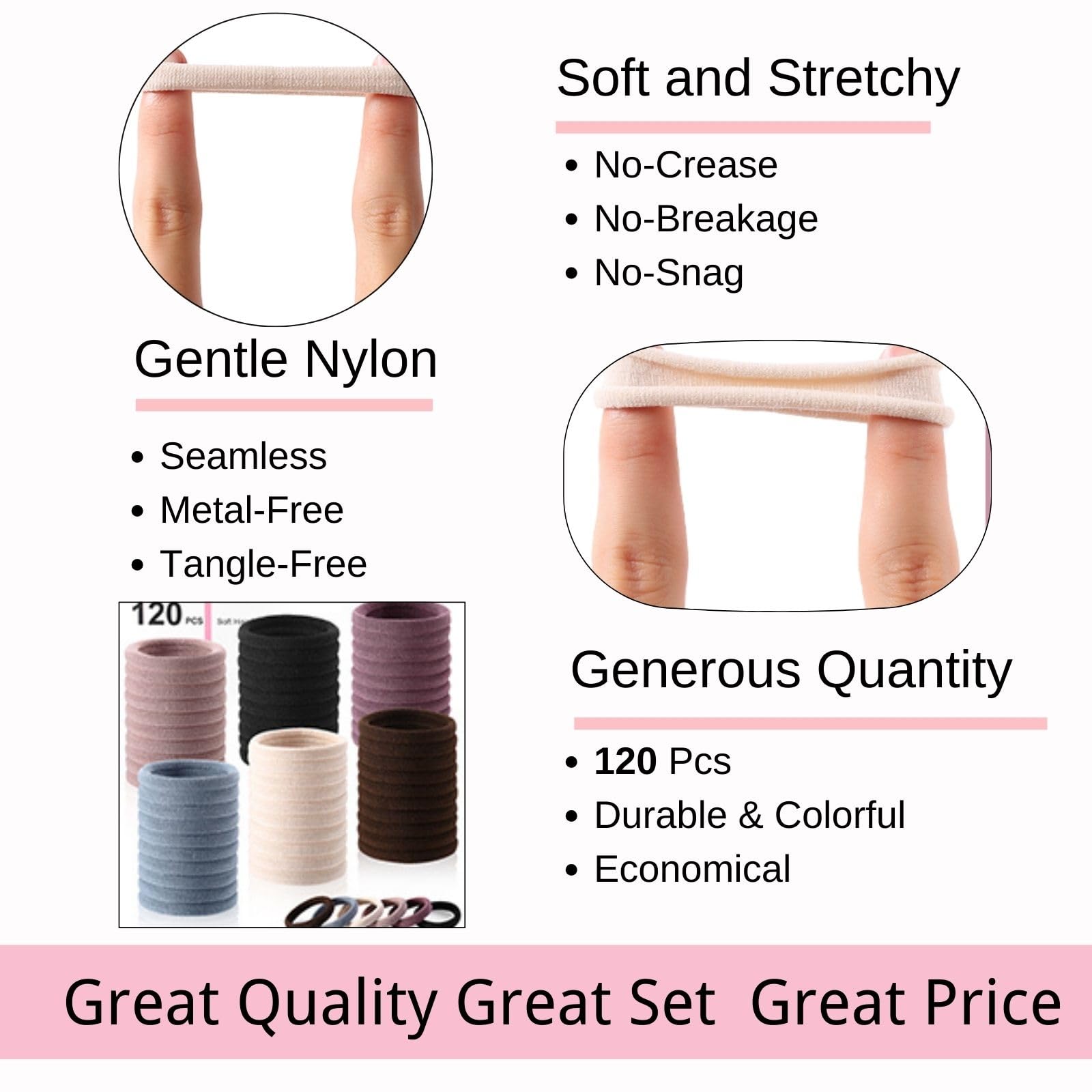 LuSeren ouchless comfort hair accessory reduces pulling during daily wear