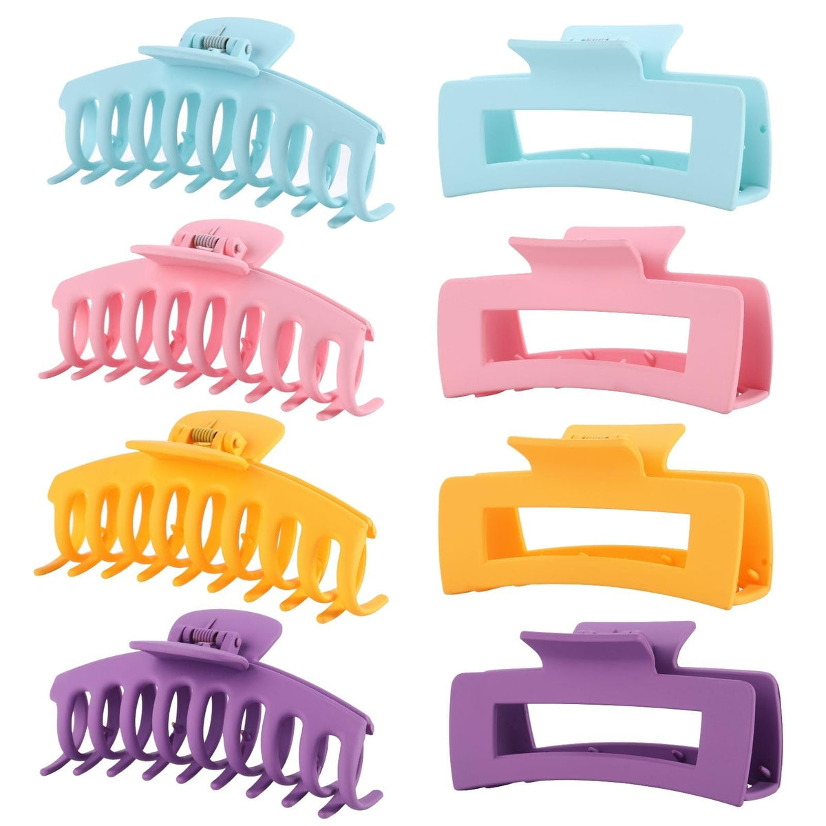 LuSeren pinza pelo jumbo colorido con agarre seguro para cabello grueso.