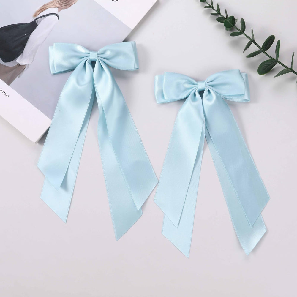 LuSeren satin texture bow adds gentle grip and shine for daily wear