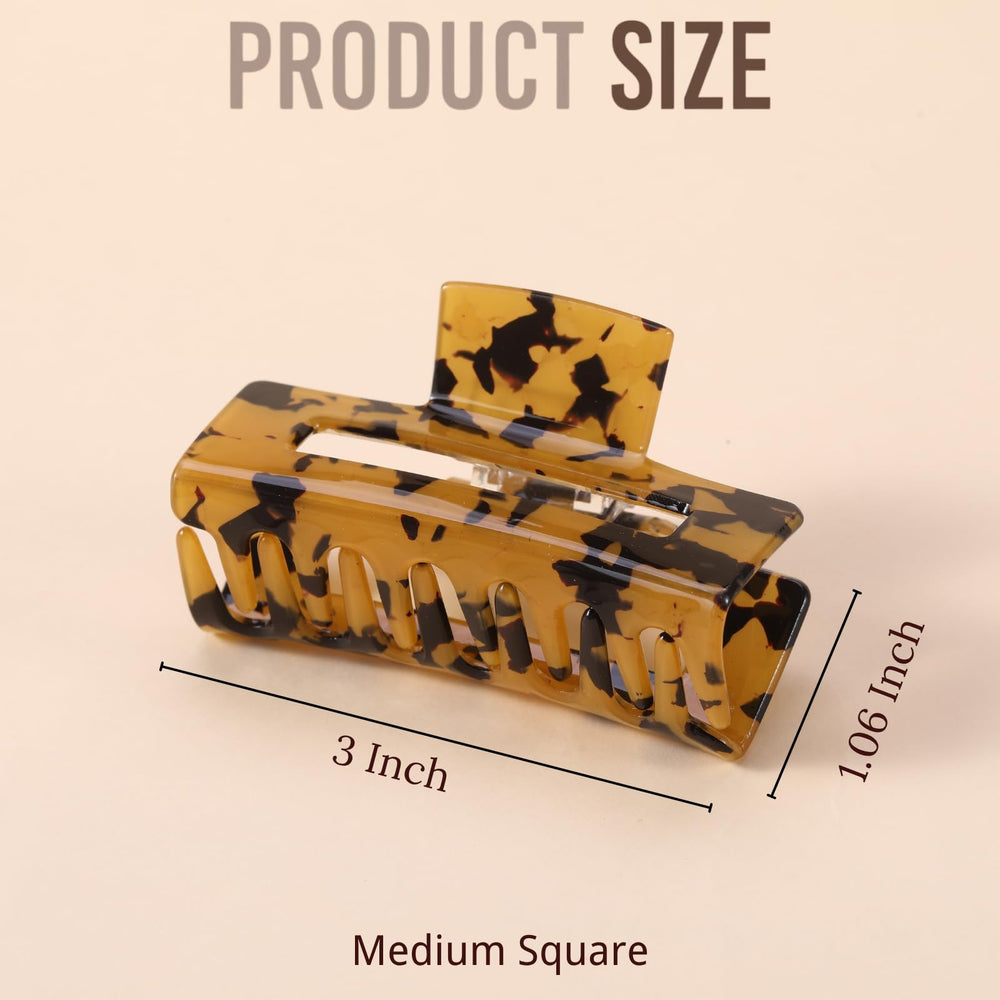 LuSeren tortoise-shell clip with classic look and strong grip.