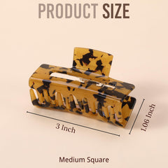 LuSeren tortoise-shell clip with classic look and strong grip.