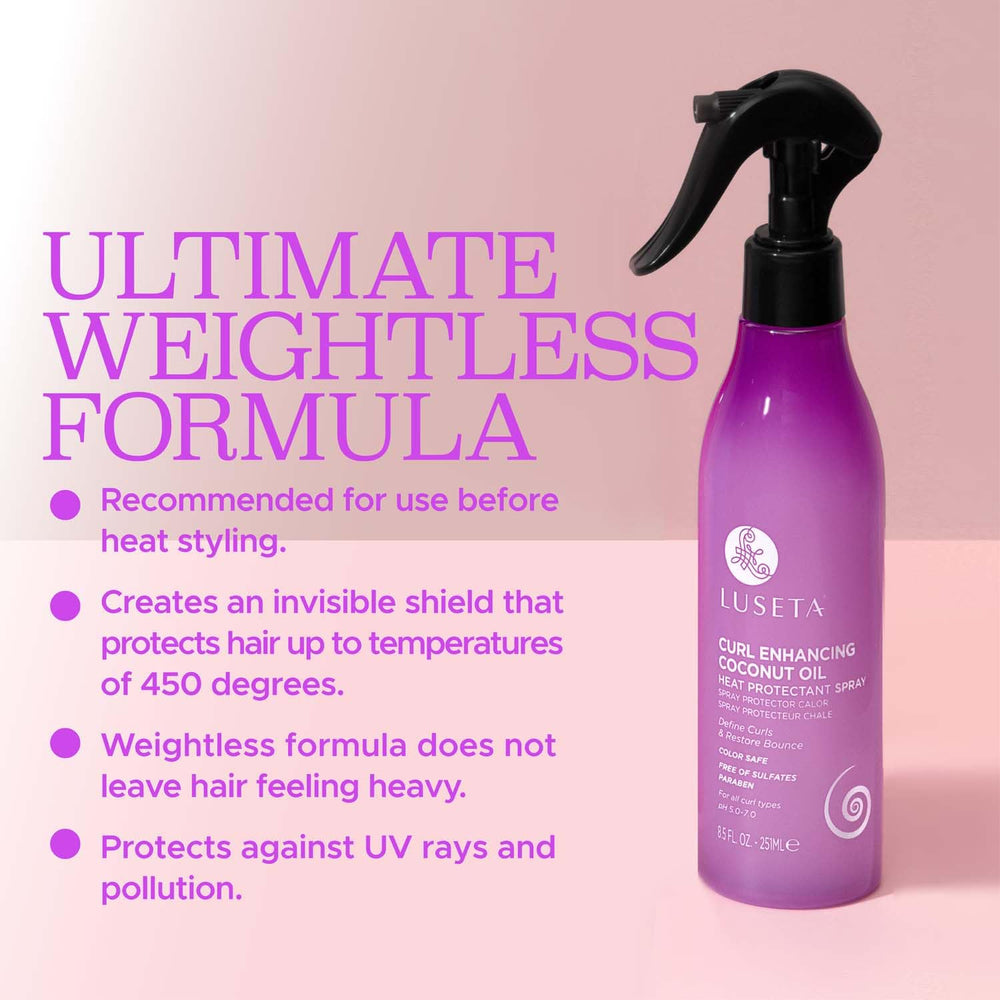 Luseta aceite coco argan hidratante para cabello, nutre y fortalece.