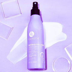 Luseta Biotin Acondicionador sin enjuague aplicación en cabello húmedo para peinar