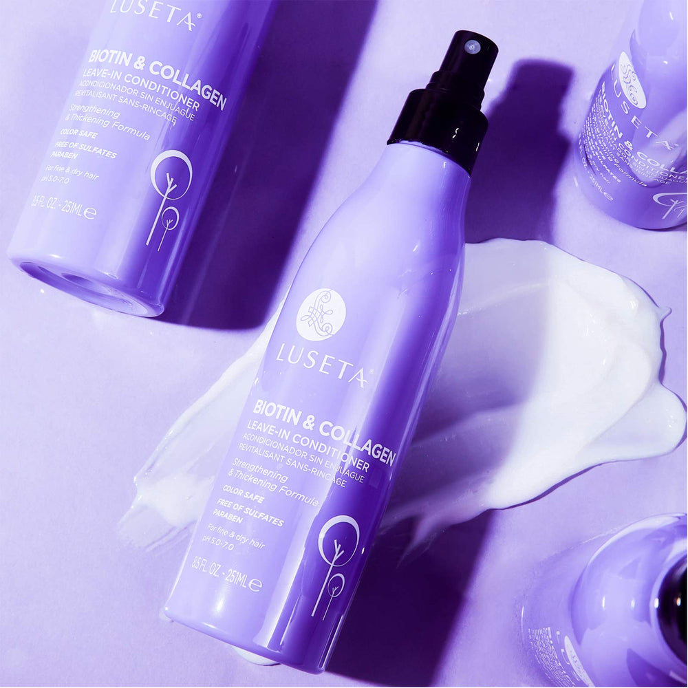 Luseta Biotin Acondicionador sin enjuague cabello dañado recupera suavidad