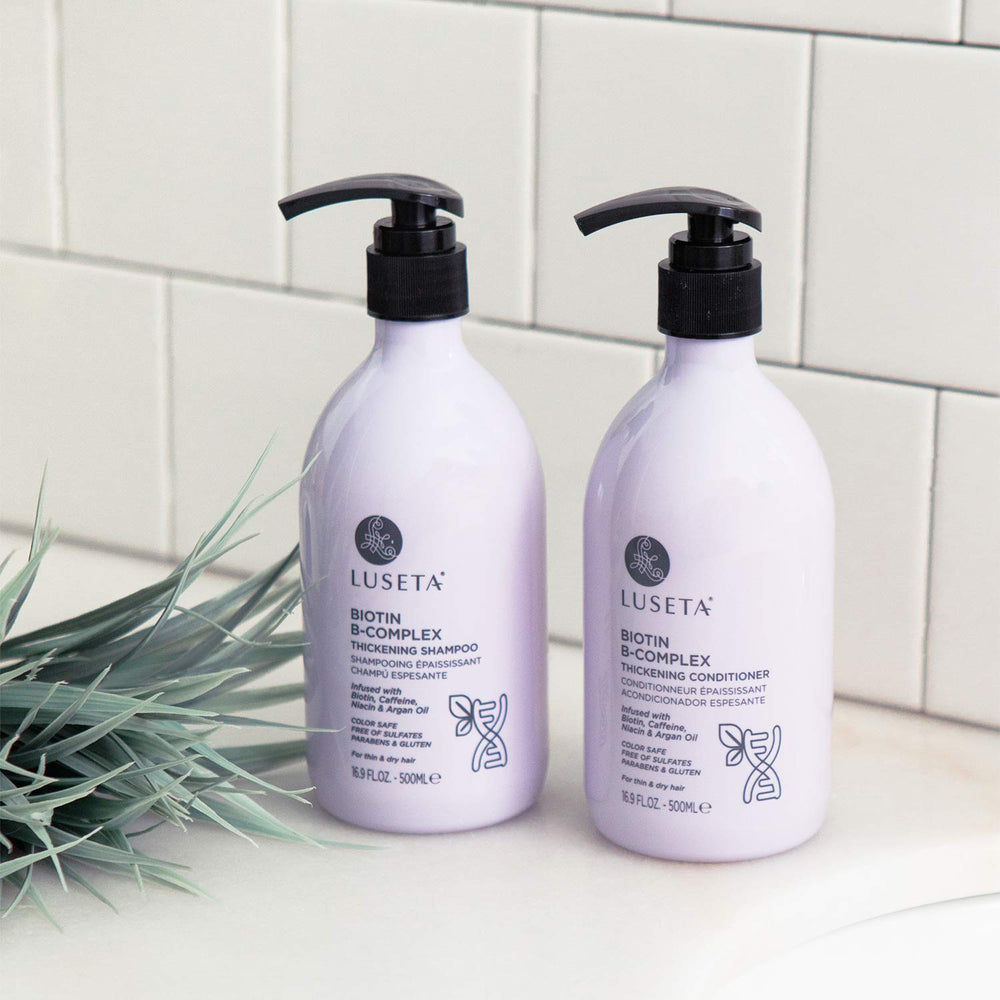 Luseta Biotin B-Complex set packaging with ingredients promoting nourishment