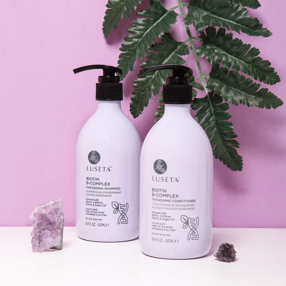 Luseta Biotin B-Complex Shampoo close-up lather for healthy-looking hair