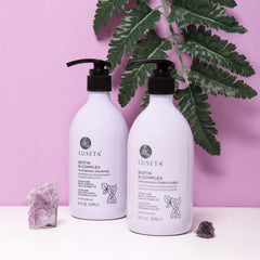 Luseta Biotin B-Complex Shampoo close-up lather for healthy-looking hair