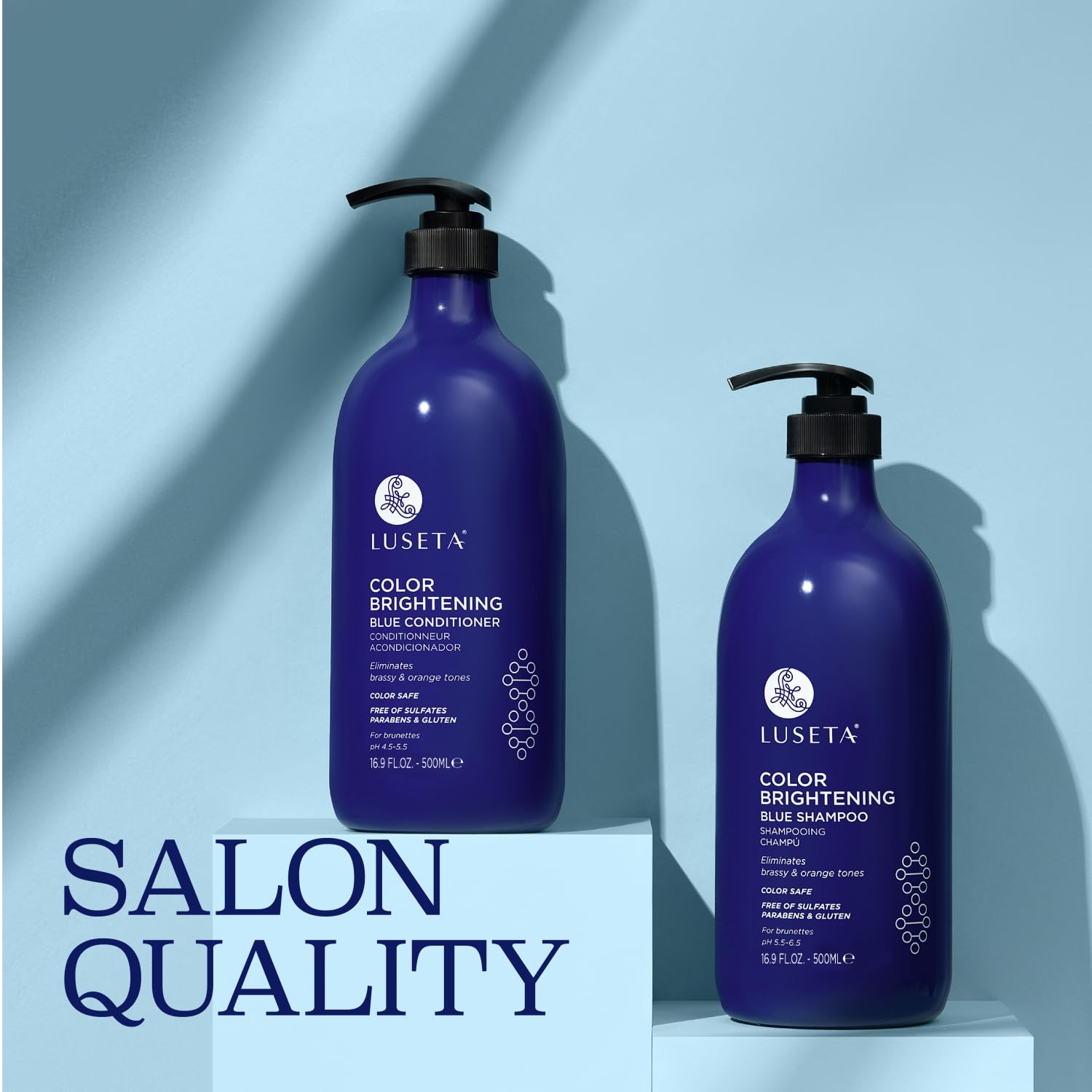 Luseta Blue hair tone transformation demonstrates cooler color results.