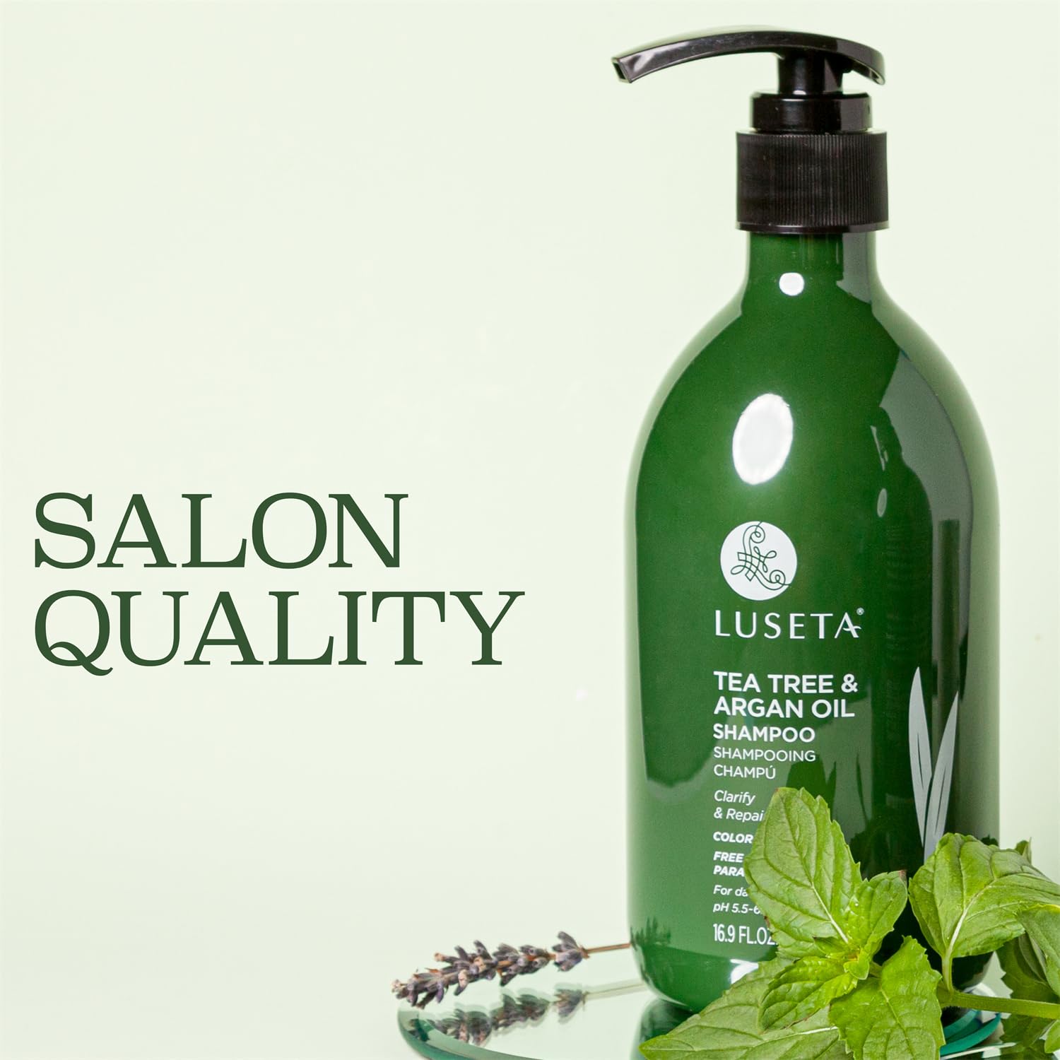 Luseta Champú para cabello rizado y teñido, compatible con color.