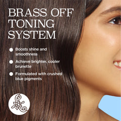 Luseta shampoo swatches demonstrate cooler tones and reduced brassiness.