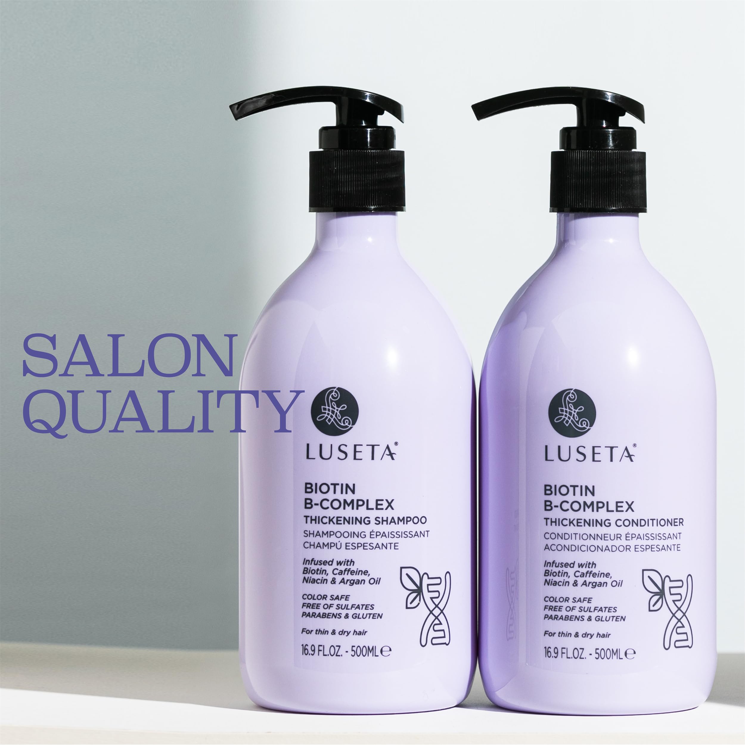 Luseta color-safe hair care set ideal for all hair types.
