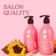 Luseta color-treated hair close-up showing shine and vitality.