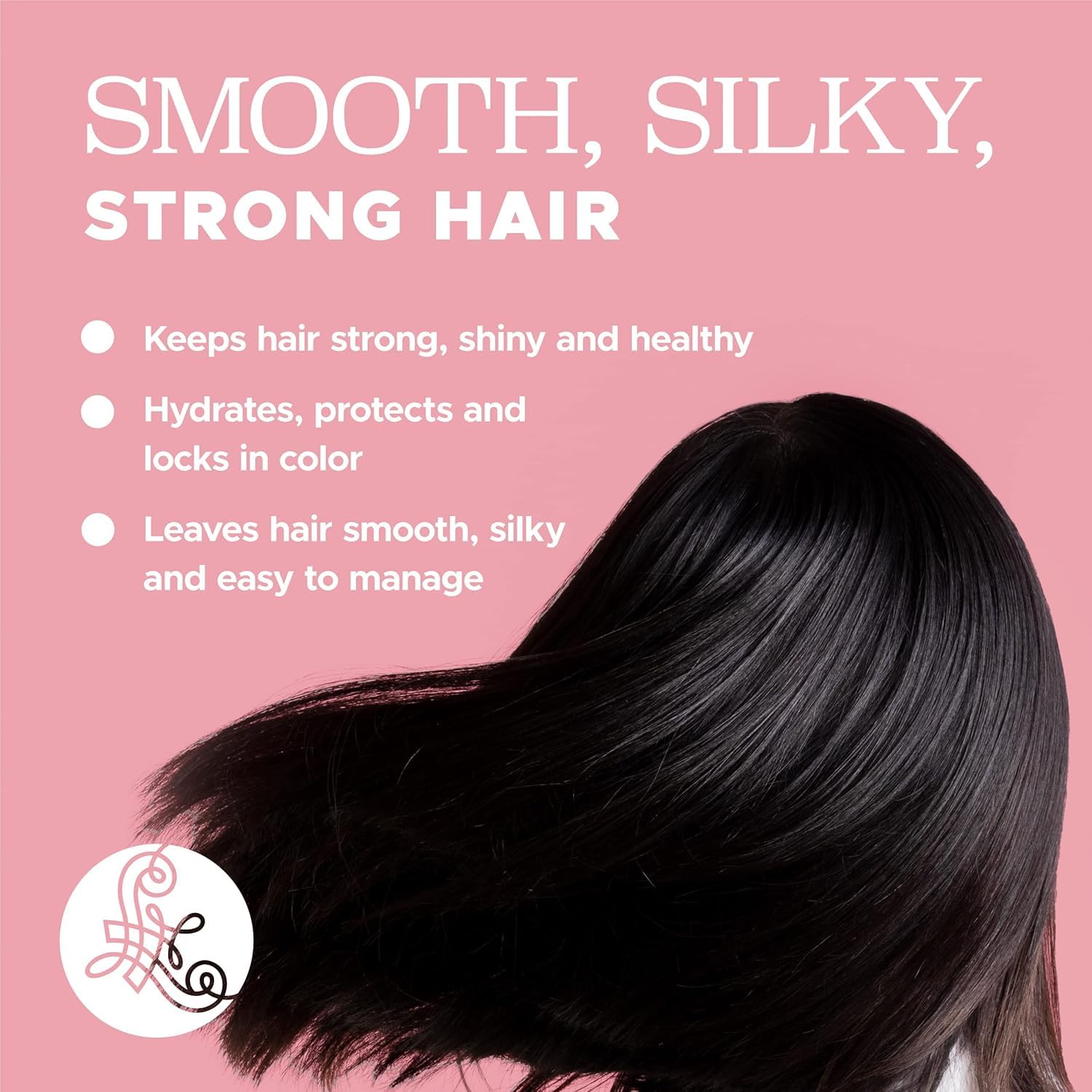 Luseta conditioner smoothing strands for detangling and manageability.