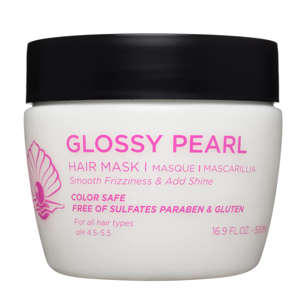 Mascarilla capilar Luseta de perla con brillo para cabello radiante.