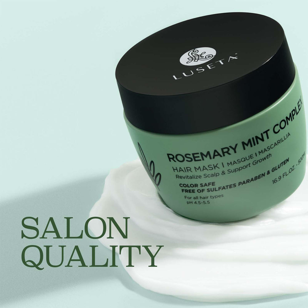L LUSETA Mascarilla Romero Menta, cabello hidratado y suave tras el lavado