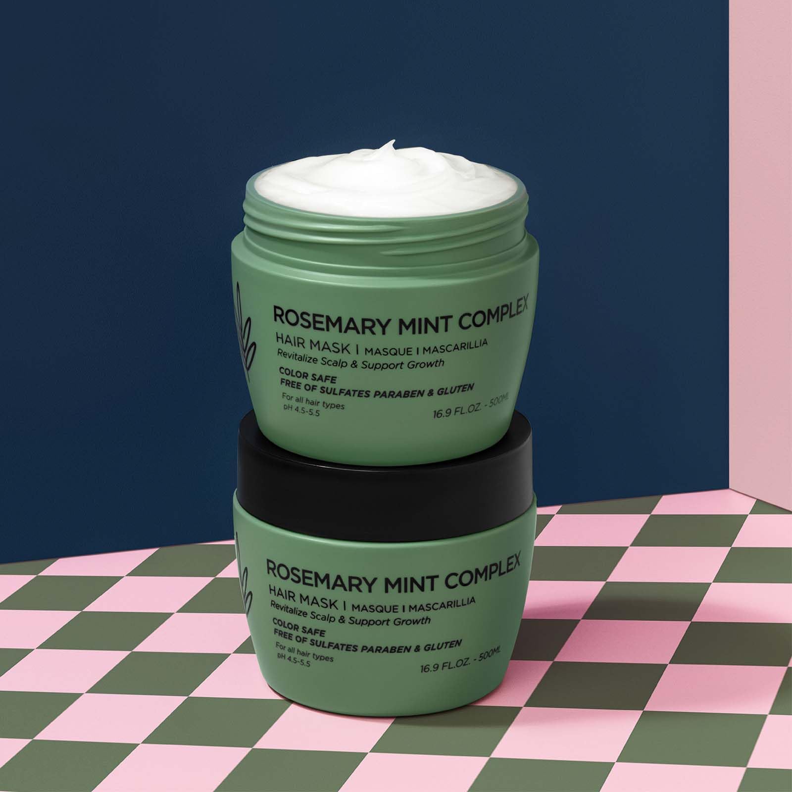L LUSETA Mascarilla Romero Menta, segura para color y aroma relajante