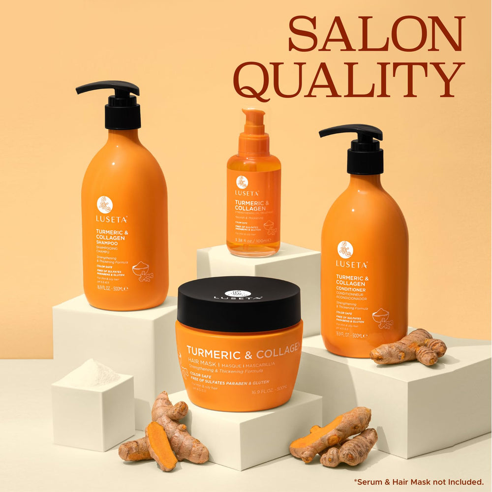 Luseta shampoo foamy lather demonstrates cleansing and volumizing action.