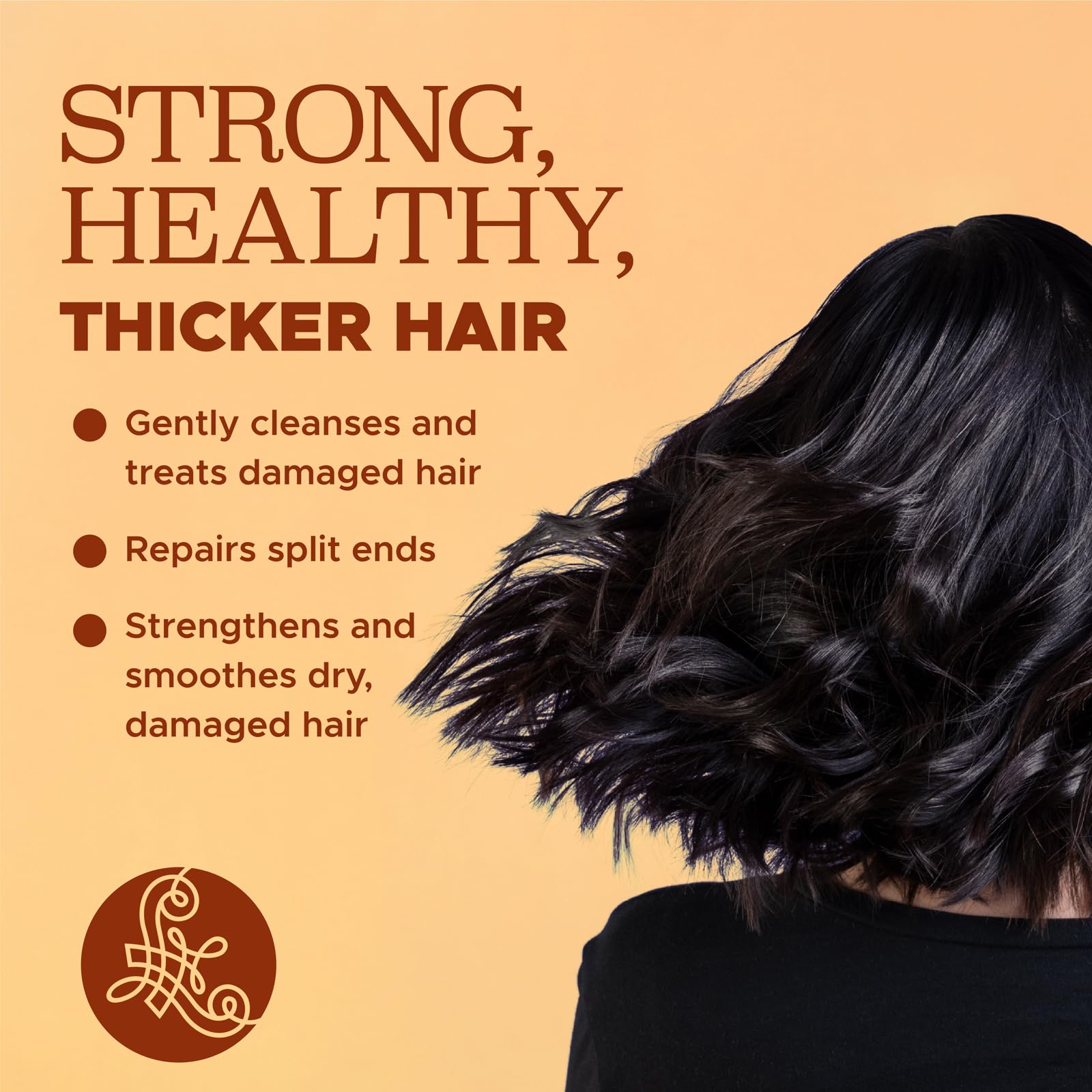Luseta turmeric collagen conditioner bottle for smoother, hydrated strands.