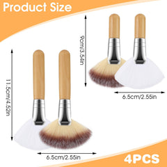Lusofie fluffy facial brush for blush enables precise color placement.