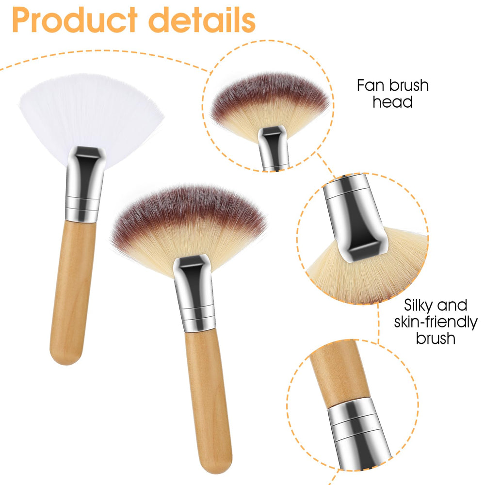Lusofie highlighter brush provides precise cheekbone glow.