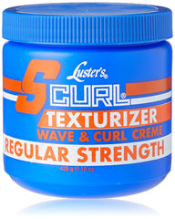 Luster S Curl Texturizer Wave & Curl Creme Regular — botella para rizos y ondas suaves