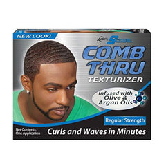Luster's Curl Text Kit clay jar with olive and argan oils for defined, frizz-controlled curls.