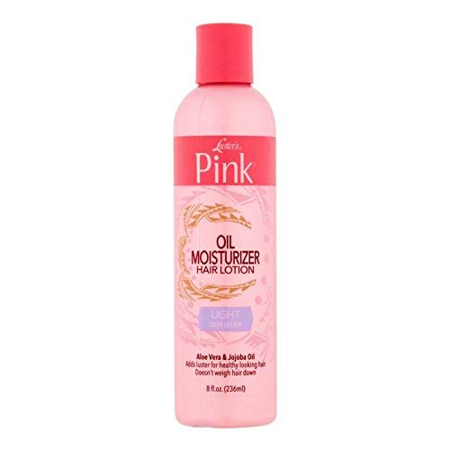 Luster's Pink Light Oil Moisturizer en botella de 8 onzas para hidratación diaria suave del cabello