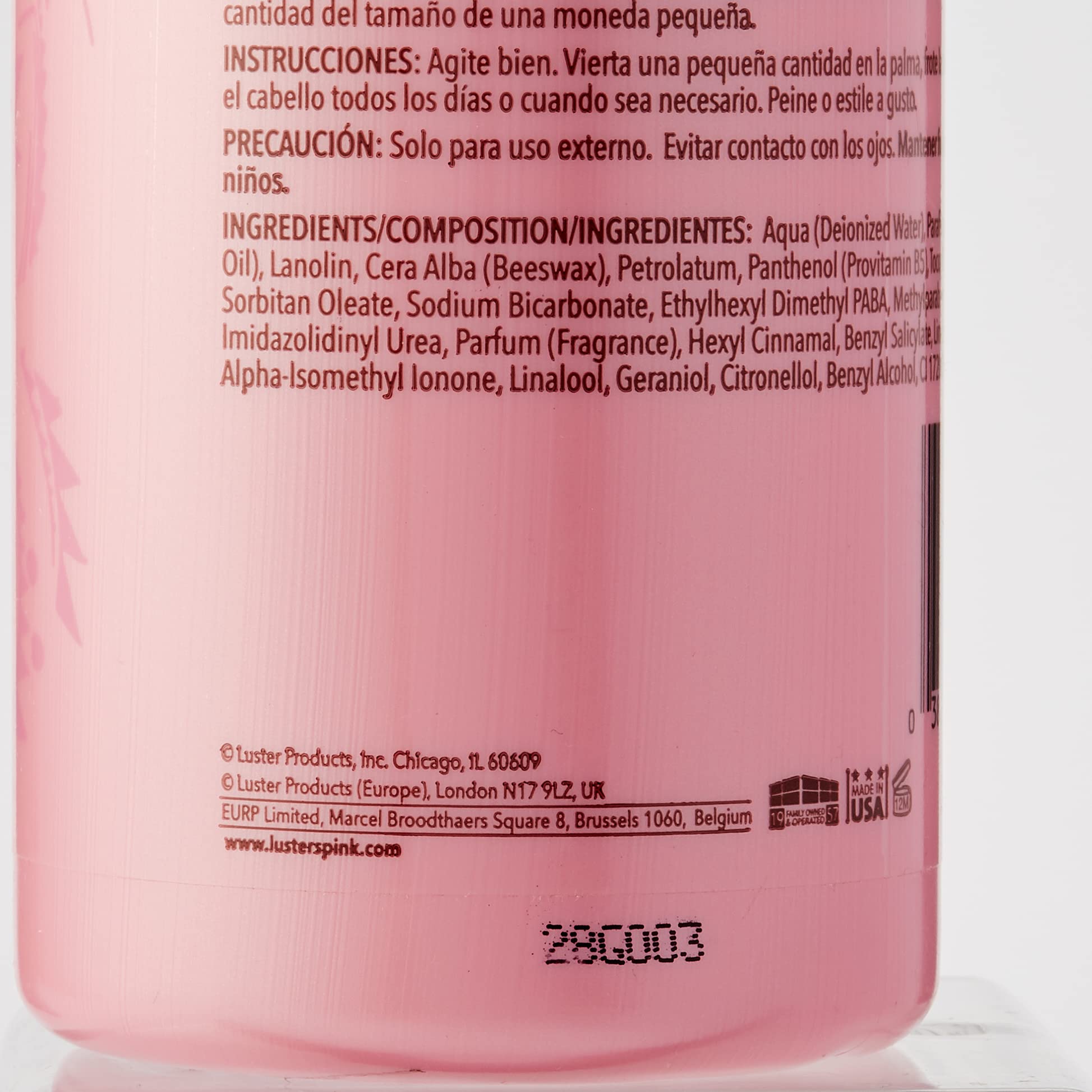 Luster's Pink Oil Moisturizer detangles curls with slip.
