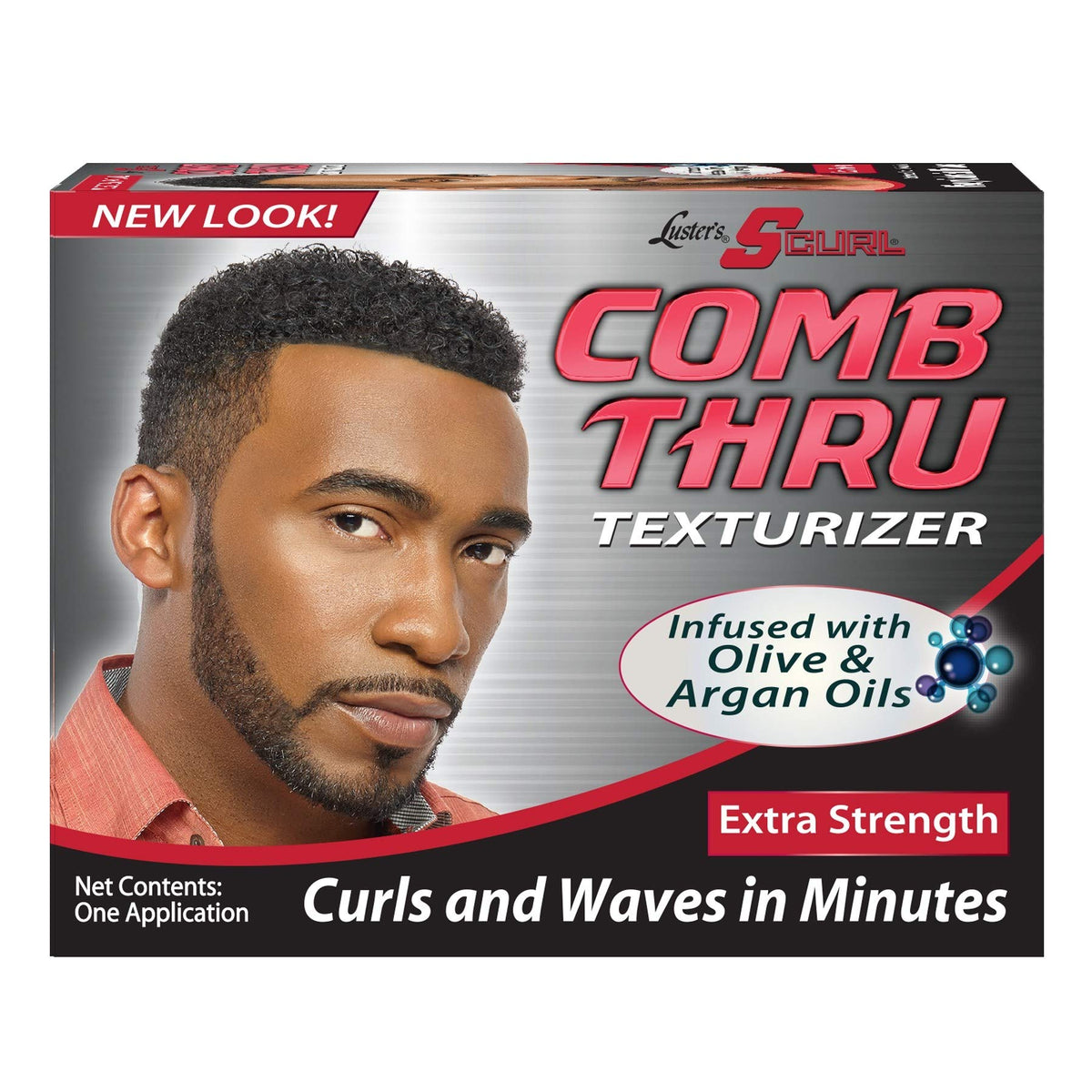 Luster's S-Curl Comb Thru Texturizer Fuerza Extra para rizos, suaviza textura y aporta brillo.