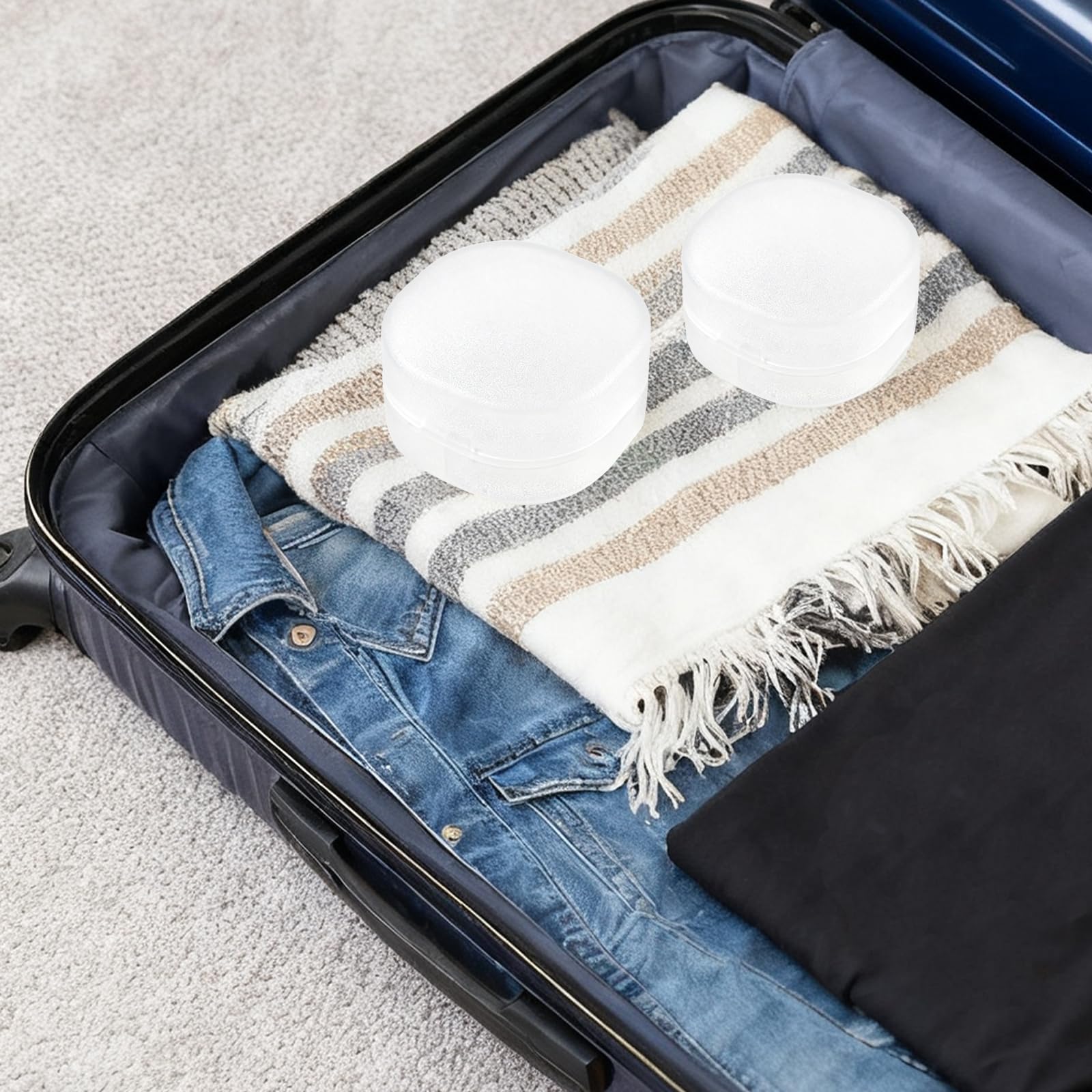 LUSTRIB multipurpose storage for cotton rounds, swabs, beads, or small jewelry.