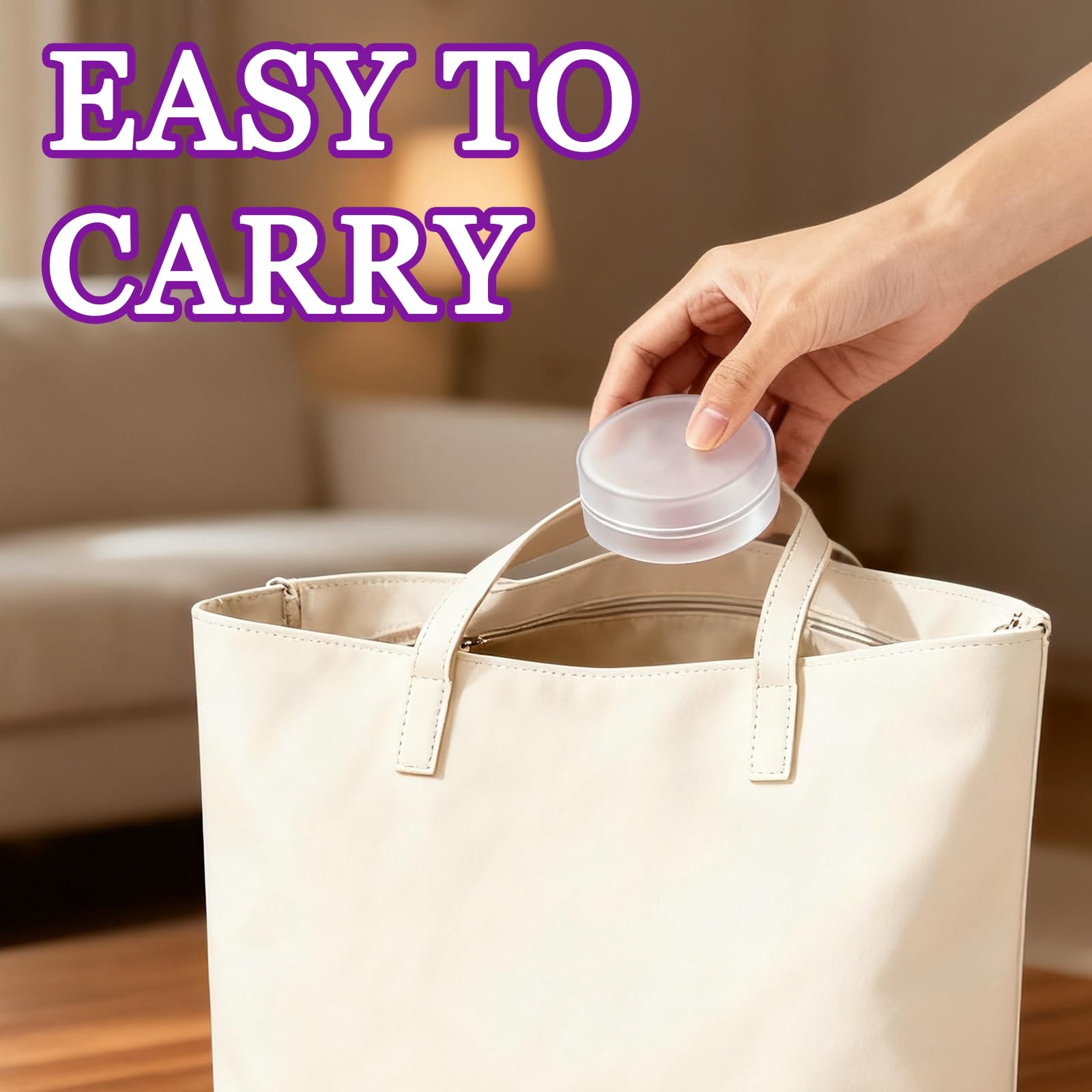 LUSTRIB rounded edges design protects bags and surfaces during handling.