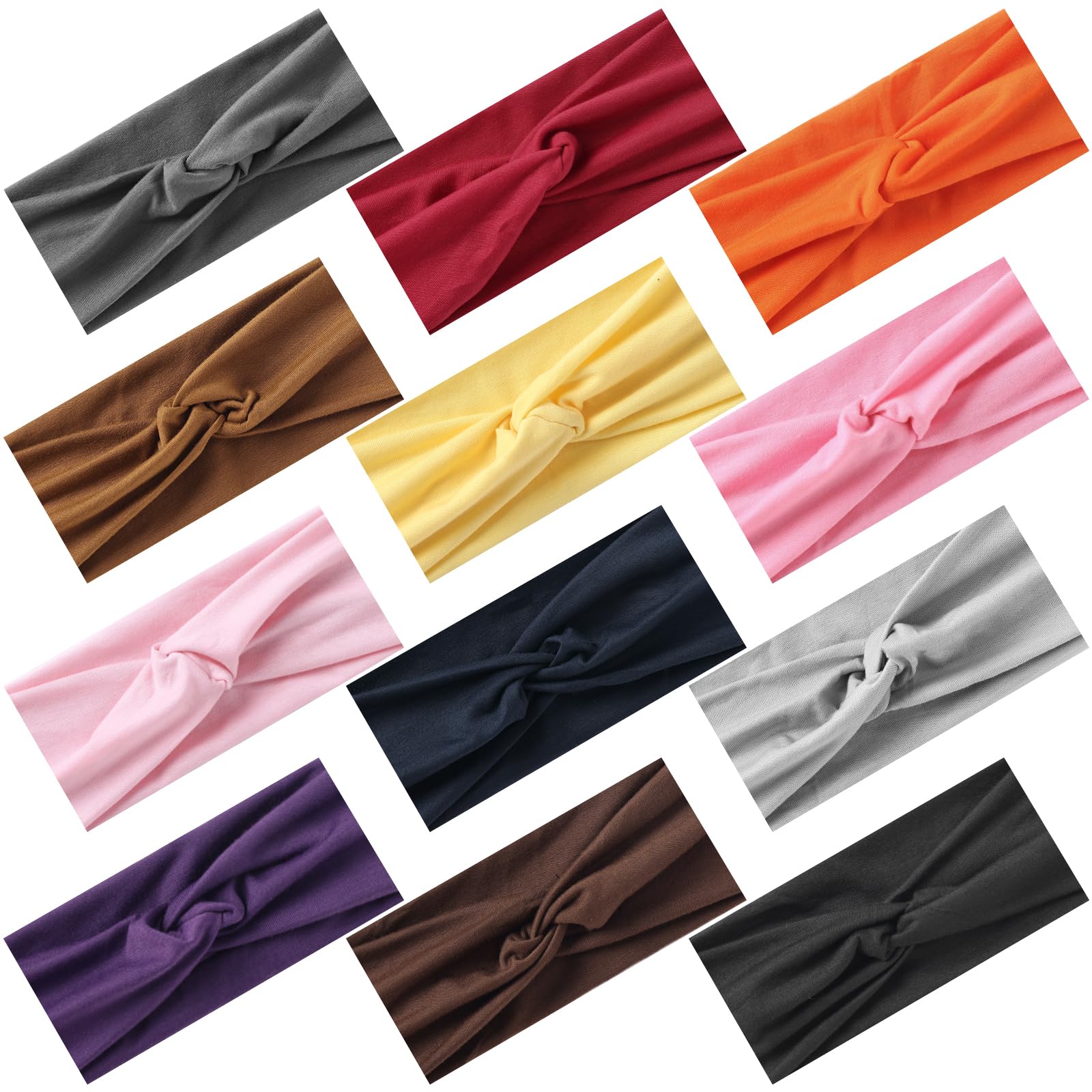 Banda para la cabeza Luuao elástica multicolor, ideal para yoga.