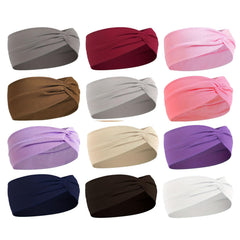 Luuao diadema elastica en 12 colores para un ajuste cómodo durante entrenamientos