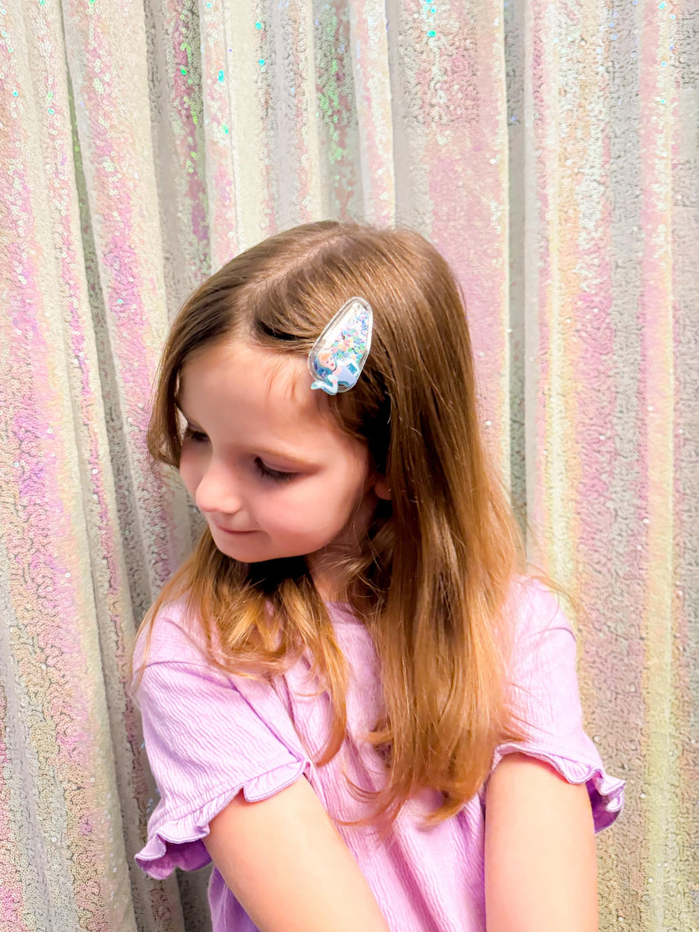 LUV HER dije-clip princesa, acabado suave y cómodo para niños.