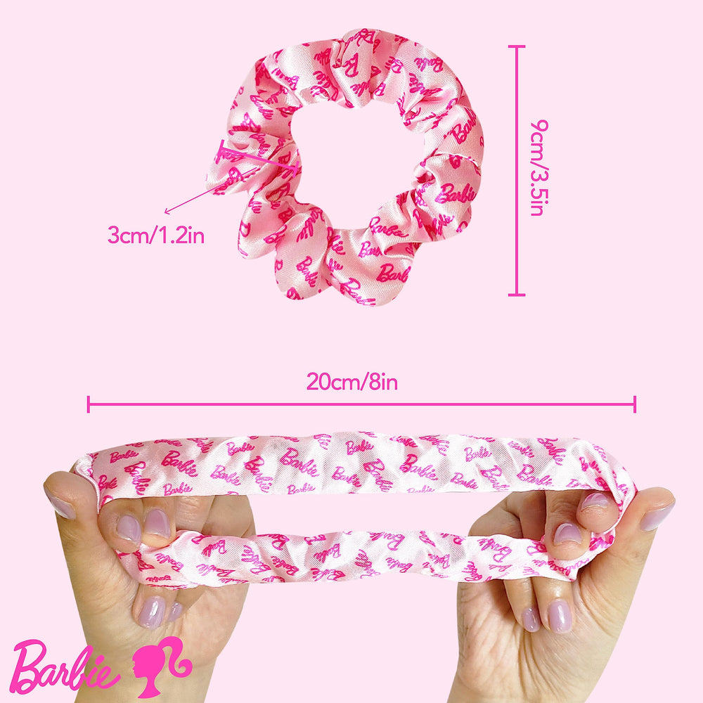 Luv Her Barbie silk-feel scrunchies offer comfortable ponytails