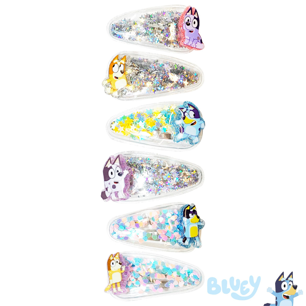 LUV HER Bluey clips complement girls' fashion accessories.