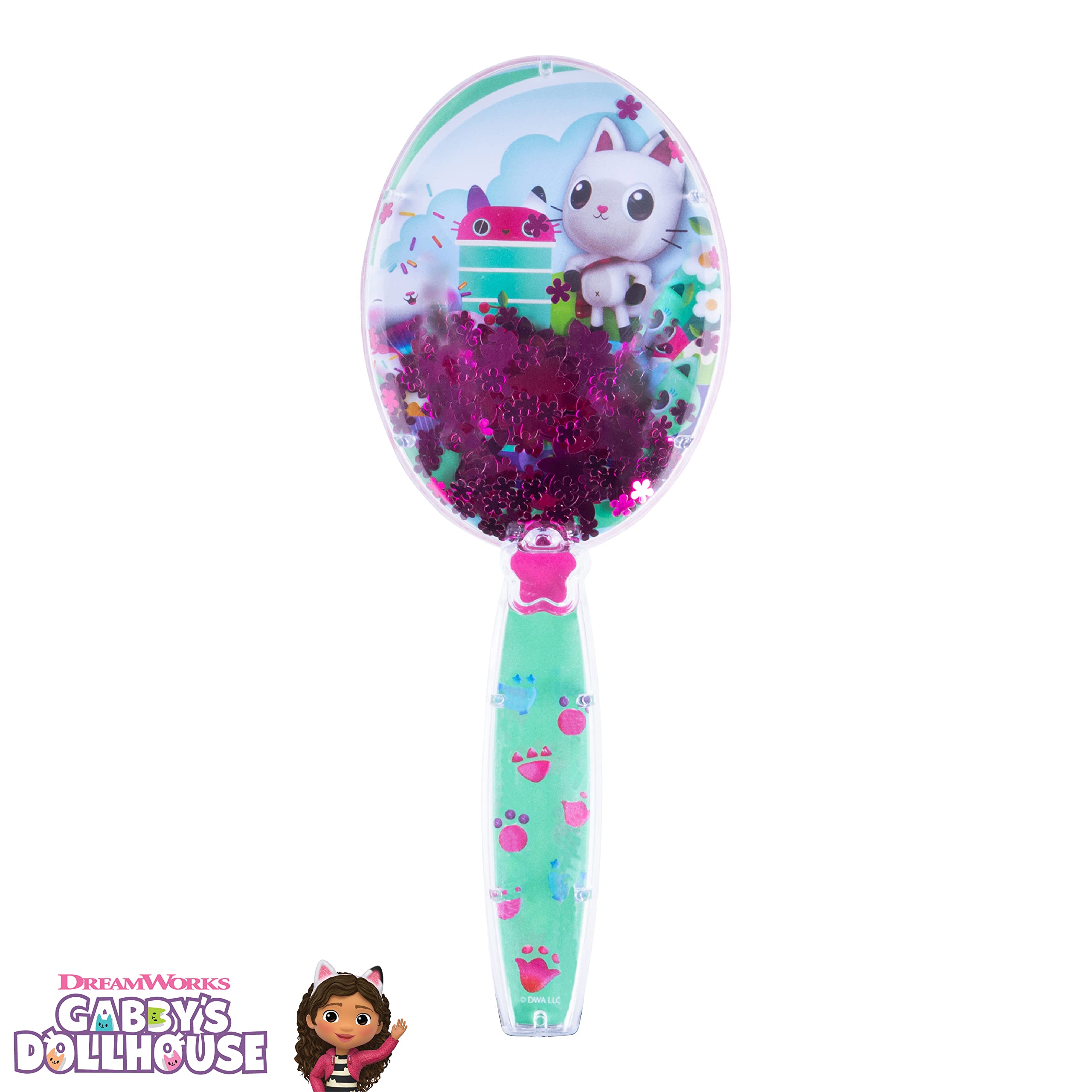 LUV HER Gabby’s Dollhouse brush sparkles with magical stars for imaginative play.