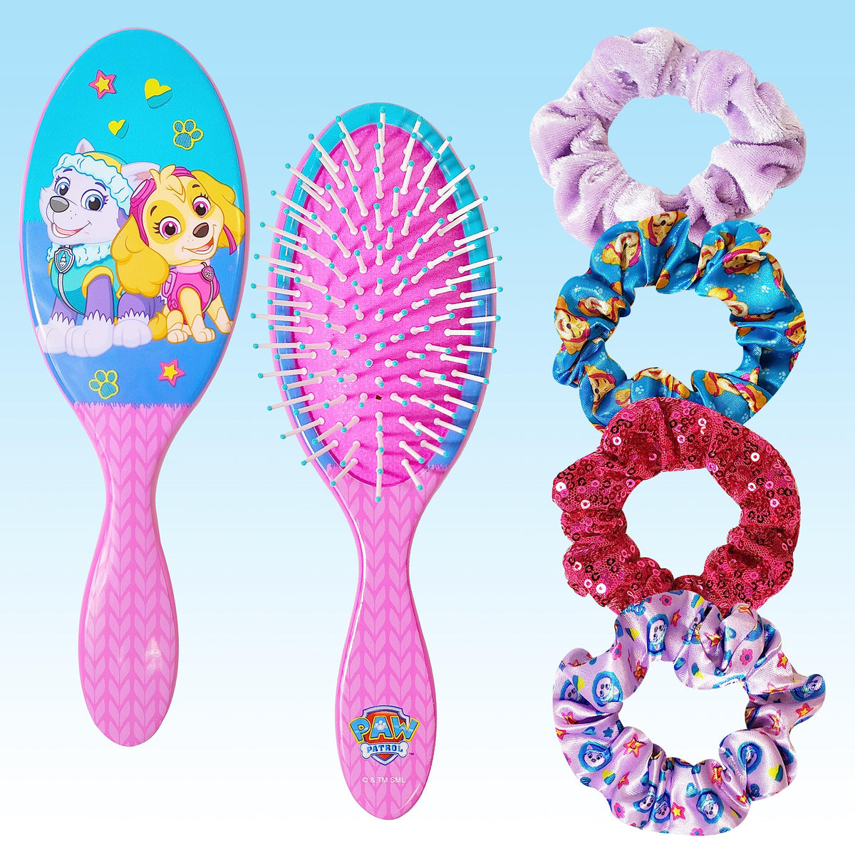 Cepillo desenredante de Luv Her Paw Patrol para cabello suave y sin tirones.