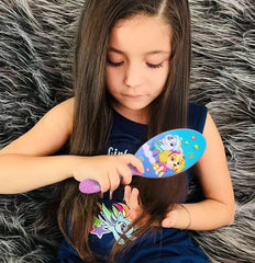 Gomas para pelo multicolor de Luv Her Paw Patrol para coletas duraderas.
