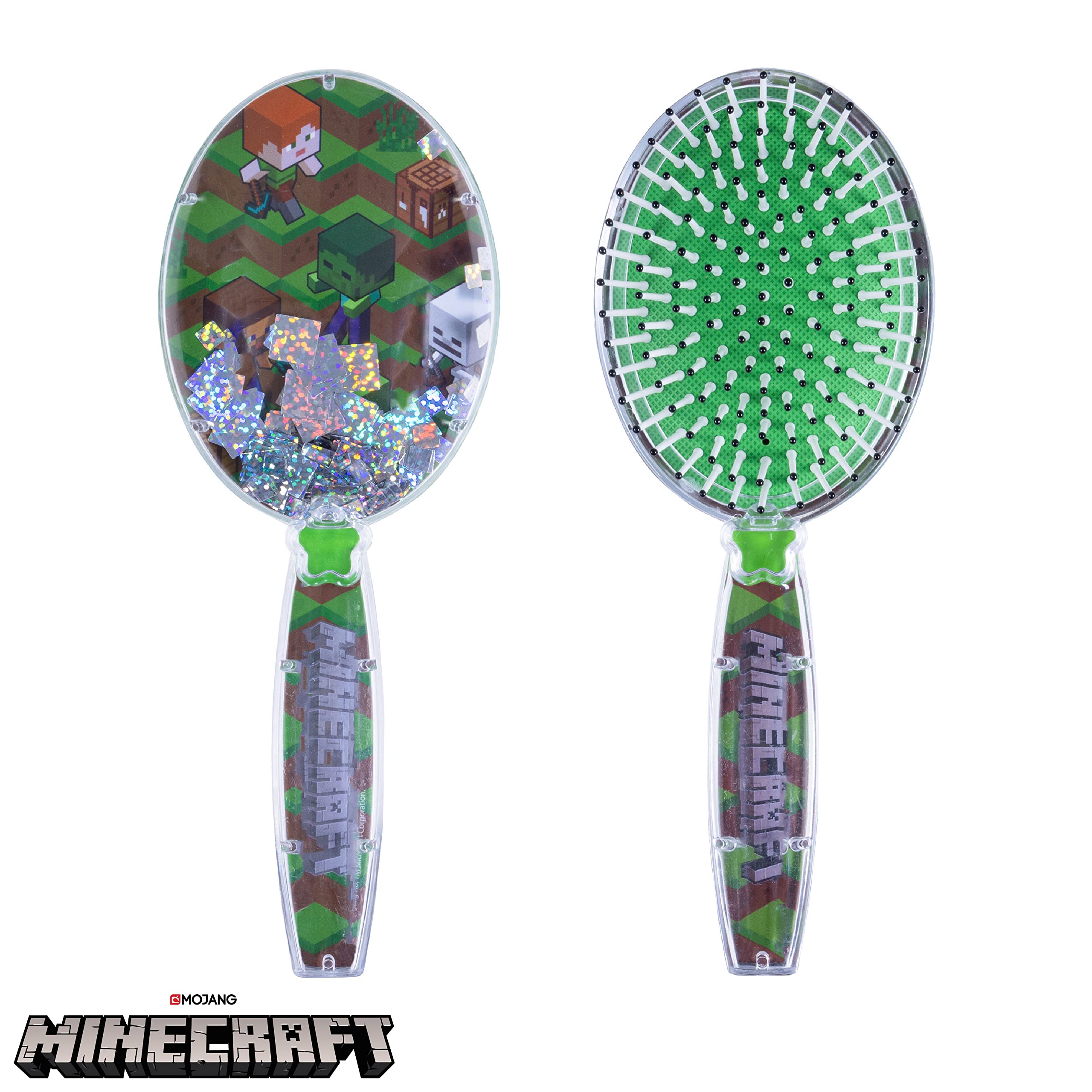 Rounded-end bristles reduce snagging and aid detangling on young hair