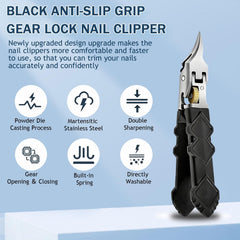 Luvandier nail clipper safety lock keeps the blade secured during storage