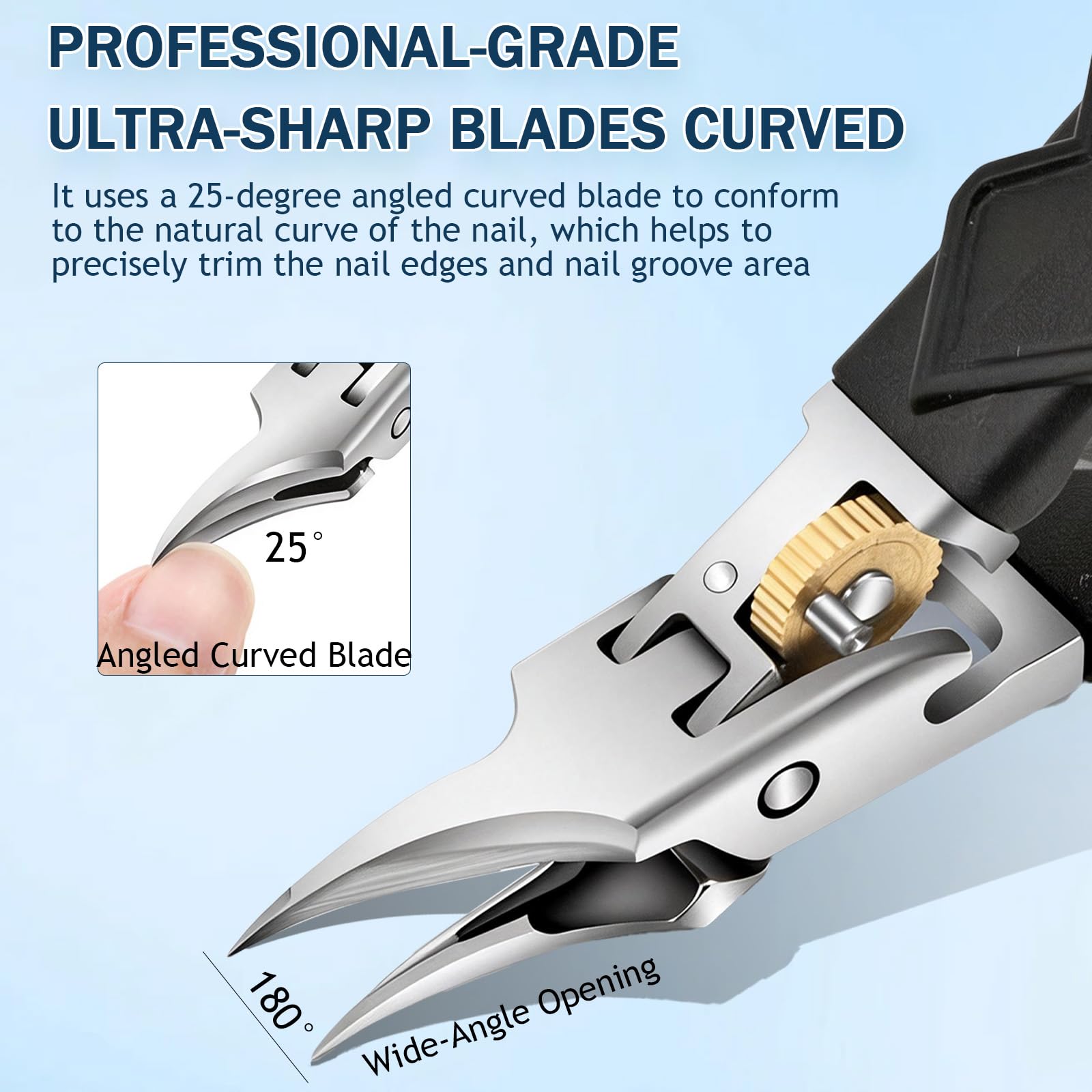 Luvandier ergonomic textured handle reduces hand fatigue during use