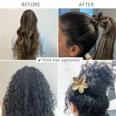 Luvearo matte finish non-slip hair clip for comfy all-day use