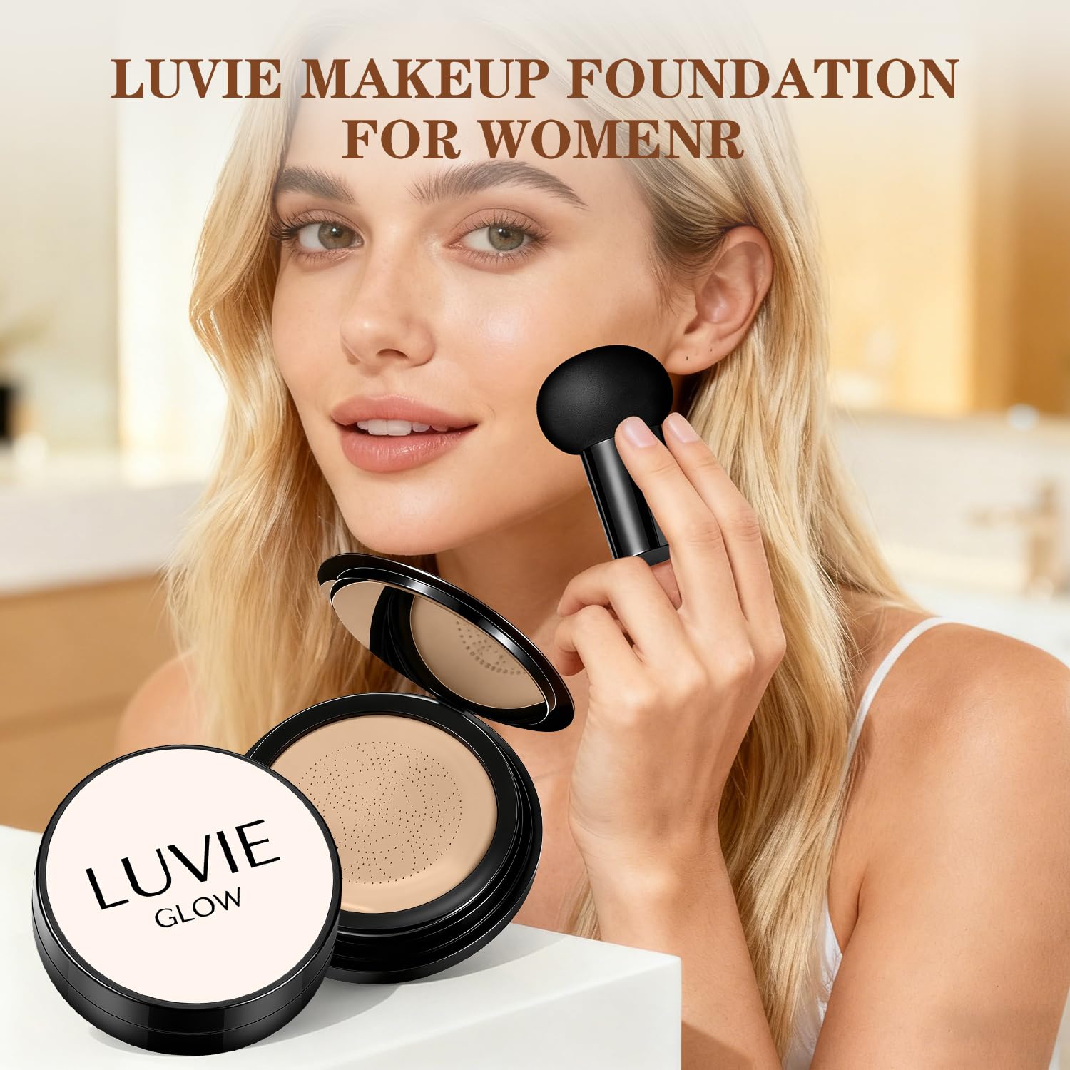 Luvie Glow Foundation con crema CC brinda color y luminosidad equilibrados.