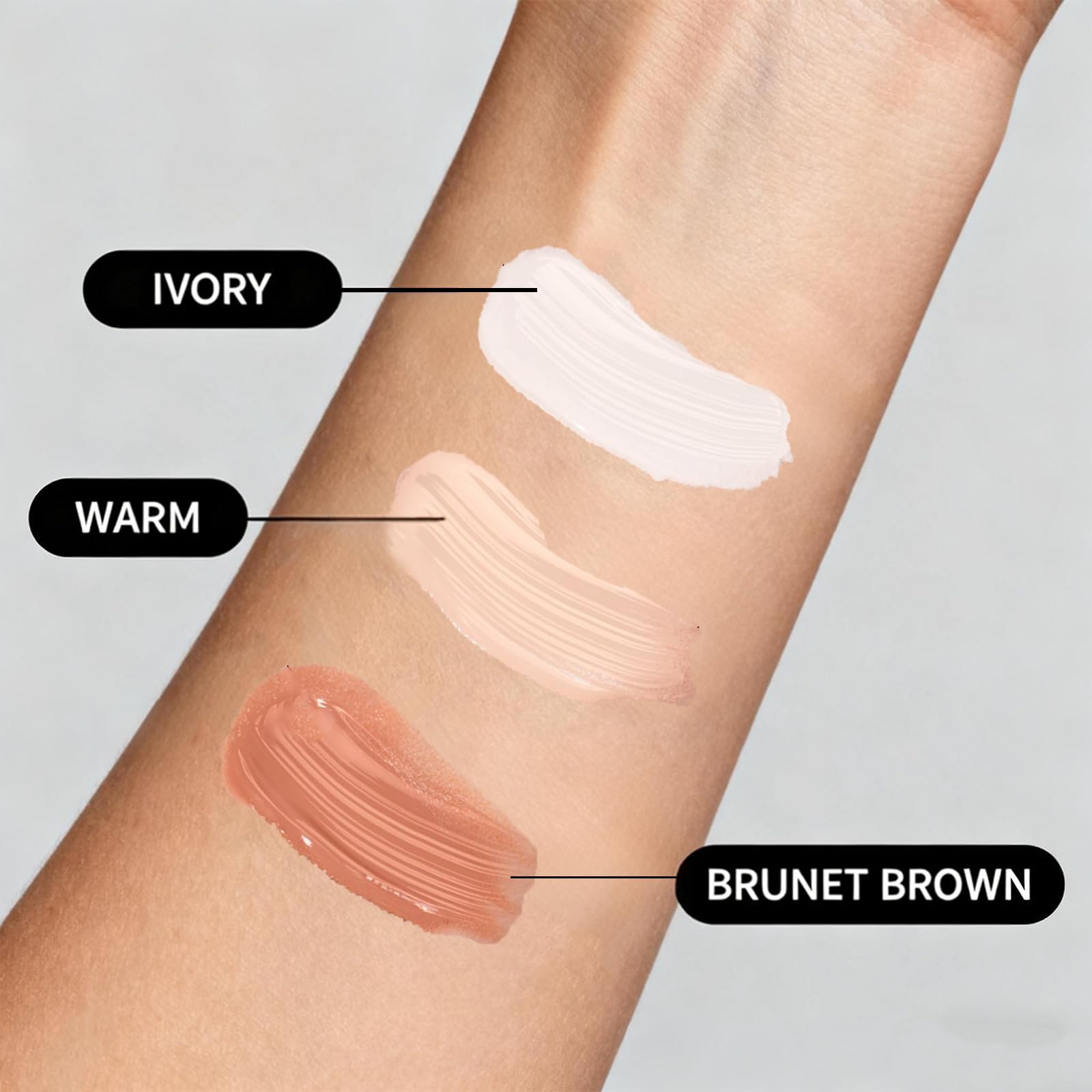 Luvie Glow, modo de aplicación con estampado para mayor precisión.