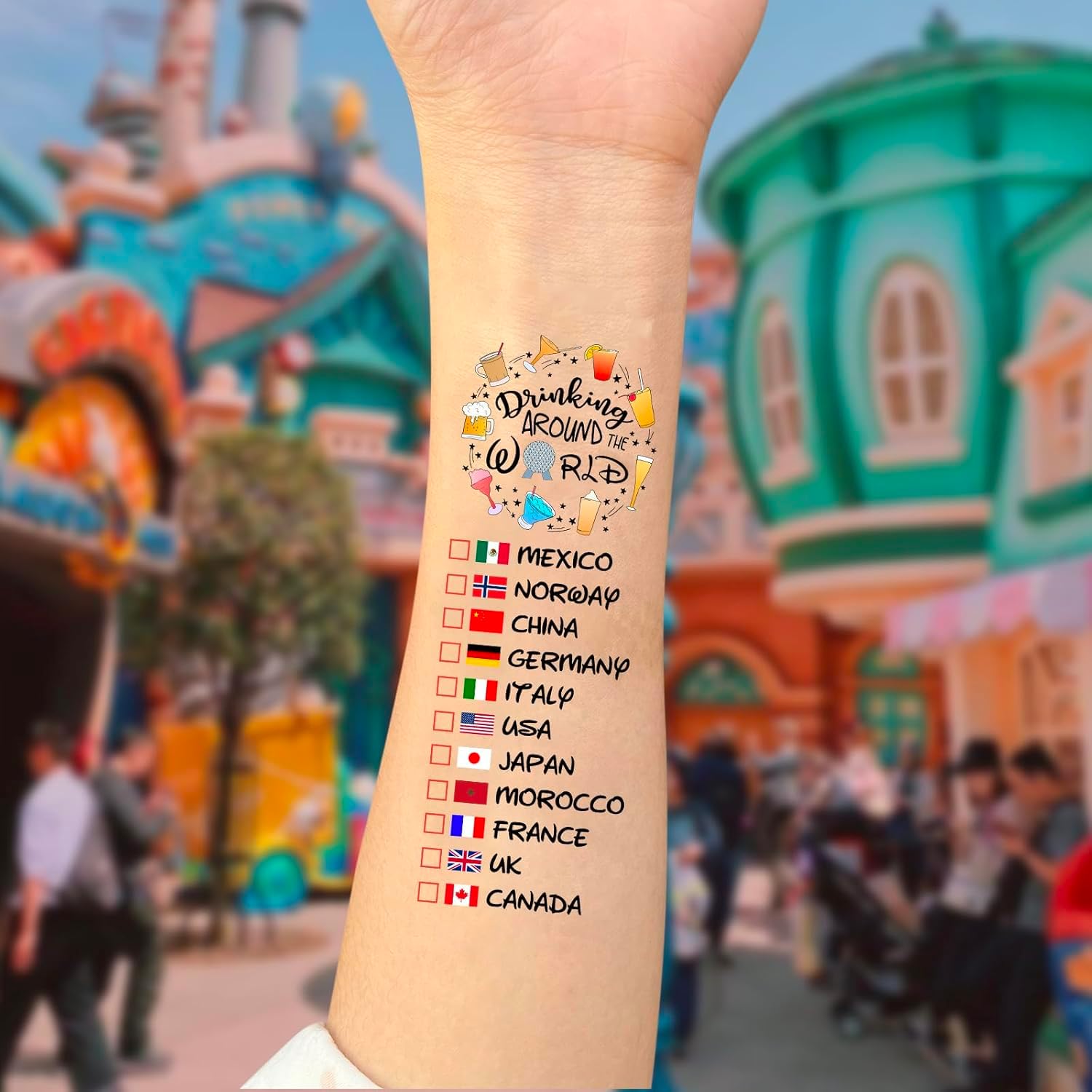 Tatuaje temporal Luvlewen Pack de dos para diversificar looks.