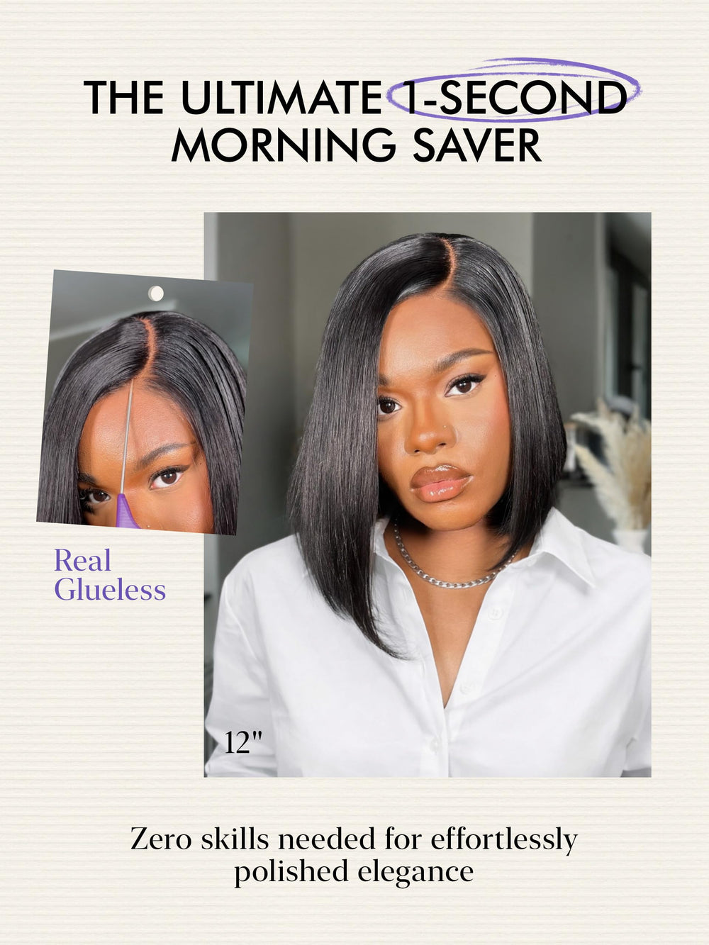 LUVME HAIR 100 percent human hair looks soft and natural with easy styling