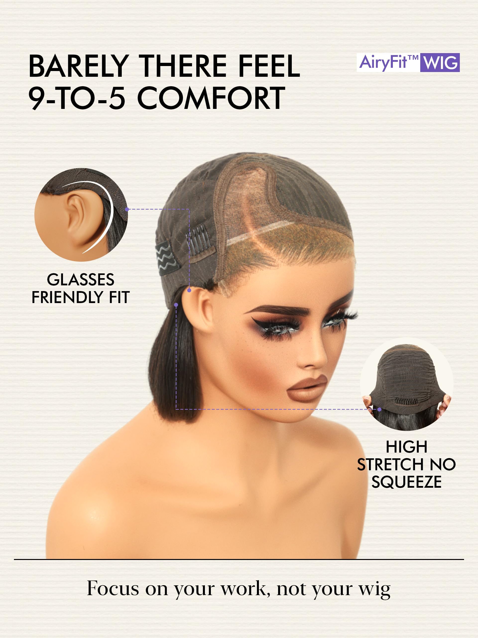 LUVME HAIR bone-straight style with sleek, modern finish